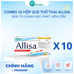 Combo 10 Que Thử Thai Allisa Chính Hãng - Độ Nhạy Cao, Dễ Sử Dụng, Tiết Kiệm Thời Gian và Chi Phí