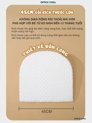 Gối Chống Trào Ngược Cho Bé OFFICE CHILL - Đệm Nâng Đỡ 30 Độ Tối Ưu Hóa Tiêu Hóa cho Trẻ Sơ Sinh, Giảm Nôn Trớ, Ngủ Ngon hơn