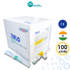 Kim Luồn Tĩnh Mạch 24G Teflo Nhập Khẩu Ấn Độ - Hộp 100 Cây, Dùng Để Truyền Dịch & Lấy Máu An Toàn, Giảm Đau Cho Bệnh Nhân