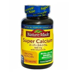 Nature Made Super Canxi 600mg + Vitamin D3 120 viên