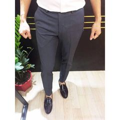 Quần Tây Nam Kiểu Hàn Quốc Dáng Ôm Xám Tiêu - Chất Vải Cotton Không Nhăn, Thời Trang Nam Công Sở, Tiệc, Du Lịch