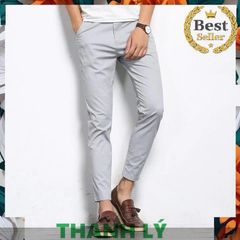 Quần Kaki Nam Co Giãn Dáng Âu Thời Trang Cao Cấp Màu Xám - Quần Âu Slimfit Cho Phong Cách Trẻ Trung, Năng Động