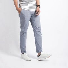 Quần Kaki Nam Co Giãn Dáng Âu Thời Trang Cao Cấp Màu Xám - Quần Âu Slimfit Cho Phong Cách Trẻ Trung, Năng Động