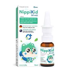 Xịt Mũi NippiKid Cho Bé - Hỗ Trợ Giảm Viêm Mũi, Sổ Mũi, Nghẹt Mũi, Thích Hợp Trẻ Sơ Sinh, 15ml