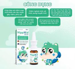 Xịt Mũi NippiKid Cho Bé - Hỗ Trợ Giảm Viêm Mũi, Sổ Mũi, Nghẹt Mũi, Thích Hợp Trẻ Sơ Sinh, 15ml