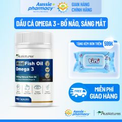 Viên Uống Dầu Cá Omega 3 AusNatures 1000mg - Hỗ Trợ Tim Mạch, Phát Triển Não Bộ, Bảo Vệ Thị Lực - 110 Viên Chính Hãng Úc