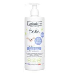 Sữa Tắm Gội Dịu Lành Cho Bé Evoluderm Pháp 500ml - Chăm Sóc Tóc & Da Nhạy Cảm, An Toàn & Chất Lượng Cao