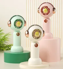 Quạt Cầm Tay Mini Phun Sương Hình Con Vịt - Quạt Di Động USB Đáng Yêu, Thời Gian Sử Dụng Lên Đến 21 Giờ, Thích Hợp Cho Mọi Sự Kiện