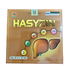 Viên Uống Bổ Gan Hasyzin - Vitamin Giúp Mát Gan, Tăng Cường Chức Năng Gan, Bảo Vệ Gan - Hộp 100 Viên