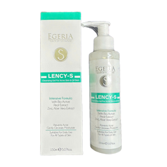 Gel Rửa Mặt EGERIA LENCY-S 150ml - Làm Sạch Sâu, Dưỡng Ẩm, Ngăn Ngừa Mụn, Phù Hợp Da Dầu, Nhạy Cảm