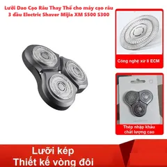 Lưỡi Dao Cạo Râu Thay Thế 3 Đầu cho Máy Cạo Râu Điện Mijia XM S500 S300 - Giải Pháp Cạo Râu Sắc Nhọn và Tiện Lợi