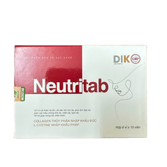 Viên Uống Neutritab Hỗ Trợ Làm Đẹp Da, Giảm  Khô Da, Nhăn Da, Sạm Da, Giúp Tóc Mọc Chắc Khỏe - Hộp 60 Viên