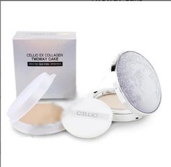 Phấn Phủ Cellio Ex Collagen Twoway 15G - Khả Năng Che Phủ Tối Ưu, Lâu Trôi, Thích Hợp Mọi Loại Da, Tặng Kèm 1 Lõi