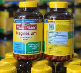 Viên uống Magie Nature Made Magnesium 400 mg, 180 viên