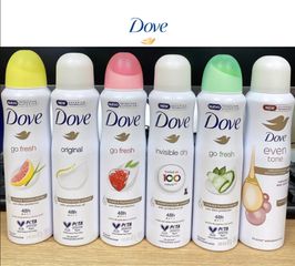 Xịt Thơm DOVE Toàn Thân Nữ 150ml - Khử Mùi Hiệu Quả, Hương Thơm Quyến Rũ, Phù Hợp Cho Mọi Loại Da