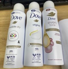 Xịt Thơm DOVE Toàn Thân Nữ 150ml - Khử Mùi Hiệu Quả, Hương Thơm Quyến Rũ, Phù Hợp Cho Mọi Loại Da