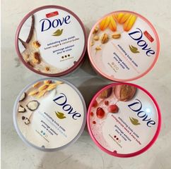 Dove Tẩy Tế Bào Chết Toàn Thân 298g - Muối Tắm Dưỡng ẩm, Làm Sạch Da Mềm Mại, Hương Thơm Thoải Mái, Dưỡng Da Tươi Mới