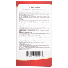 Viên uống Alpha Brain Olympian Labs - Hỗ trợ trí nhớ, tuần hoàn máu và giảm căng thẳng cho người lớn, 60 viên