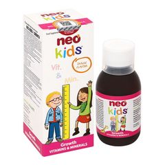 Siro Ăn Ngon Neo Kids Growth 150ml - Vitamin tăng hấp thu, hỗ trợ tăng trưởng và sức khỏe trẻ nhỏ