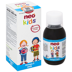 Neo Kids Omega 3 DHA 150ml - Bổ sung Dầu Cá, Hỗ Trợ Thị Lực và Phát Triển Trí Não cho Trẻ Em