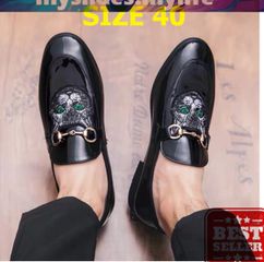 Giày Tây Nam Mèo Bóng Thời Trang - Giày Sục Nam Cao Cấp, Kiểu Dáng Độc Đáo, Phong Cách Năng Động, Chất Liệu Đẹp