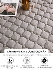 Chiếu Ngủ Văn Phòng OFFICE CHILL Tấm Đệm Lót Ngủ Chần Bông Microfiber Kháng Khuẩn 90x120cm - Giấc Ngủ Thoải Mái Tại Nơi Làm Việc