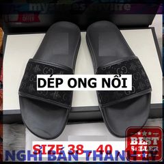 Dép Quai Ngang Nam - H43 Đế Hộp Họa Tiết Cá Tính Dễ Phối Đồ, Giày Da Nam Cao Cấp, Phong Cách Thời Trang Đặc Biệt