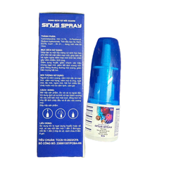 Dung Dịch Xịt Mũi Xoang Sinus Spray Giúp Giảm Nhanh Các Viem Xoang, Hắt Hơi, Cảm Cúm - 15ml