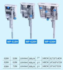 Máy Lọc Thác Mini SOBO WP-618H 628H 638H - Thiết Bị Tăng Chất Lượng Nước Bể Cá, Tiết Kiệm Điện và Tạo Hiệu Ứng Thác Nước