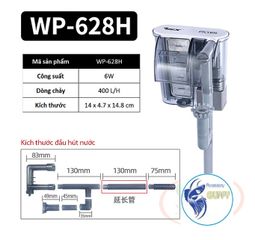 Máy Lọc Thác Mini SOBO WP-618H 628H 638H - Thiết Bị Tăng Chất Lượng Nước Bể Cá, Tiết Kiệm Điện và Tạo Hiệu Ứng Thác Nước