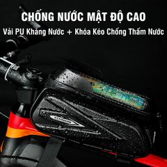 Túi Treo Xe Đạp PÊ ĐAN Chống Nước Chất Liệu PU - Tích Hợp Màn Hình Cảm Ứng TPU Đựng Điện Thoại Tiện Lợi Cho Người Đạp Xe