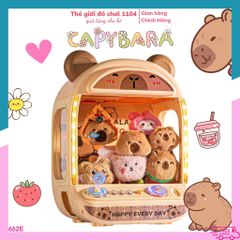 Máy Gắp Thú Capybara 652E - Kích Thước Lớn, Cần Gạt Tay, Âm Thanh Sống Động