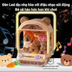Máy Gắp Thú Capybara 652E - Kích Thước Lớn, Cần Gạt Tay, Âm Thanh Sống Động