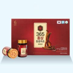 Cao Hồng Sâm Đông Trùng Hạ Thảo 365 Hàn Quốc 240g - Tăng Cường Sức Khỏe, Cải Thiện Hệ Miễn Dịch, 4 Lọ Thảo Dược Tự Nhiên