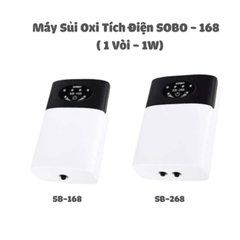 Máy Sủi Oxy Tích Điện SOBO 168 1 Vòi và SOBO 268 2 Vòi - Tăng Cường Oxy Cho Bể Cá, Thoáng Khí Nước, Phù Hợp Với Thủy Sinh