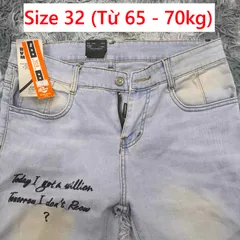 Quần Jean Nam Size 32 - Chất Liệu Jean Bò Co Giãn Thoải Mái, Phong Cách Trẻ Trung và Năng Động - No Brand
