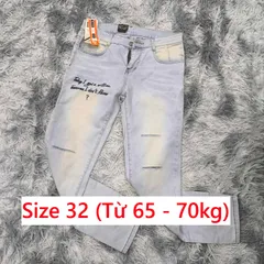Quần Jean Nam Size 32 - Chất Liệu Jean Bò Co Giãn Thoải Mái, Phong Cách Trẻ Trung và Năng Động - No Brand
