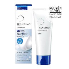 Sữa Rửa Mặt Transino Clear Wash EX 100g - Sản Phẩm Mỹ Phẩm Nội Địa Nhật Bản, Làm Sạch Sâu, Cải Thiện Sắc Tố Da, Phù Hợp Mọi Loại Da