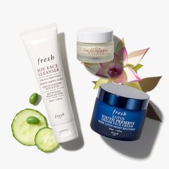 Bộ Dưỡng Da Ngày & Đêm Fresh Lotus - Set Skincare 3 Món (SRM 50ml, Kem Đêm 50ml, Kem Ngày 15ml) Giúp Da Tươi Sáng Khỏe Mạnh