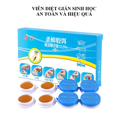 Viên Diệt Gián Sinh Học Housheng - Hiệu Quả Tối Đa, Diệt Tất Cả Các Loại Gián, Hộp 8 Viên An Toàn, Dễ Dùng