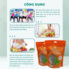 Hạt chia Úc hữu cơ organic chia seed Healthy care 500g chất xơ, omega 3, canxi protein giảm cân 223887