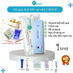 Que Test Nhanh HIV Fastep Tại Nhà - Bộ Xét Nghiệm HIV Chính Xác, Kết Quả Nhanh Trong 10 Phút, Dễ Dàng Sử Dụng, An Toàn Bảo Mật