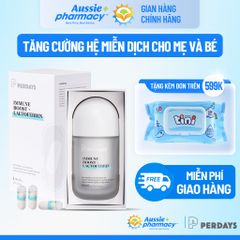 Viên Uống PERDAYS Immune Boost & Lactoferrin - Tăng Cường Đề Kháng Cho Mẹ Bầu, Hỗ Trợ Hệ Miễn Dịch - Lọ 60 Viên