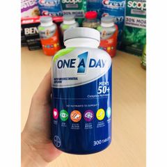 One A Day Vitamin Tổng Hợp Nam Giới 50+ - 200 Viên - Hỗ Trợ Sức Khỏe Tim Mạch, Não Bộ, Xương, Miễn Dịch
