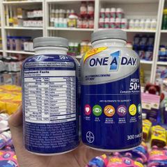 One A Day Vitamin Tổng Hợp Nam Giới 50+ - 200 Viên - Hỗ Trợ Sức Khỏe Tim Mạch, Não Bộ, Xương, Miễn Dịch