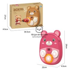 Máy Đấm Bốc Hình Gấu Dễ Thương - Đồ Chơi Boxing Tăng Cường Phản Xạ Cho Bé, Rèn Luyện Thể Chất & Đam Mê Vận Động