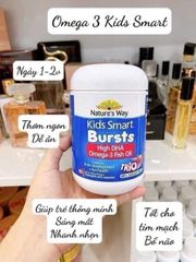 Kẹo dẻo Nature’s Way Kids Smart Omega3 Fish Oil 180 viên 224016