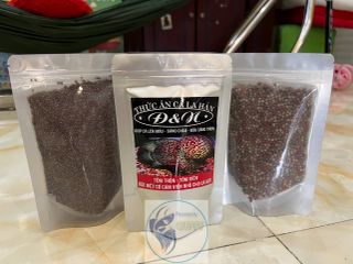 Cám La Hán D&N 100gr - Thức ăn cá La Hán chất lượng, kích màu và phát triển đầu cho cá nhỏ và lớn