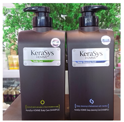 Dầu Gội Nam Kerasys Homme Cao Cấp Hàn Quốc 550ml - Dầu Gội Ngăn Gàu, Chăm Sóc Tóc, Hương Nước Hoa Tươi Mát
