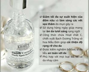 Serum Kiehl's Clearly Corrective 15ml - Dưỡng Trắng Giảm Thâm Chất Lượng Cao Cho Làn Da Sáng Mịn và Đều Màu